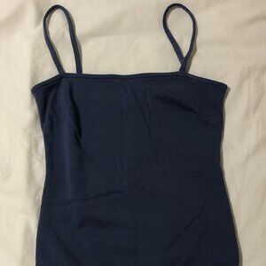 Free People Scoop Neck Bodysuit Blue XS (Extra Small)